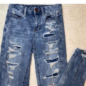 Ripped high rise jegging American Eagle Jeans
